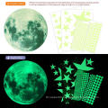 Custom Decorative Glow Moon Flat or 3D Glow in The Dark Stars Wall Sticker